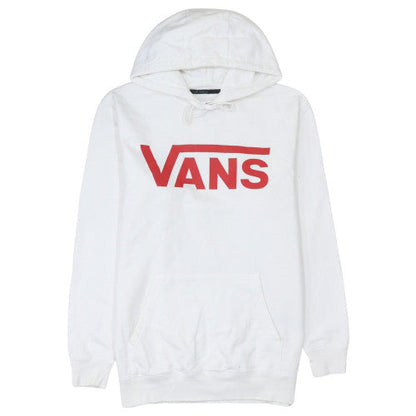 Mens UK Size M Vans White Pullover Hoodie