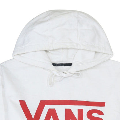 Mens UK Size M Vans White Pullover Hoodie