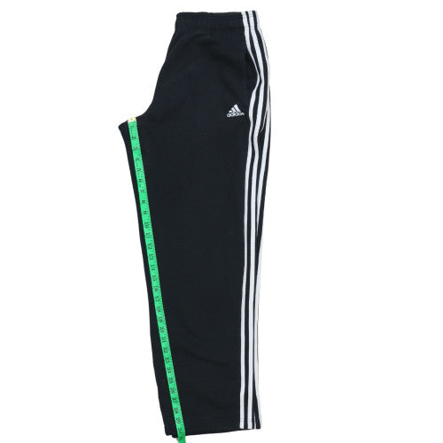 Adidas Men's Black M Track Pants with Side Stripes Regular Fit