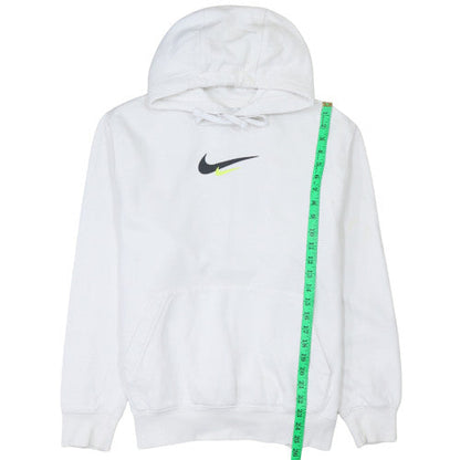 Mens UK Size M Nike White Pullover Hoodie