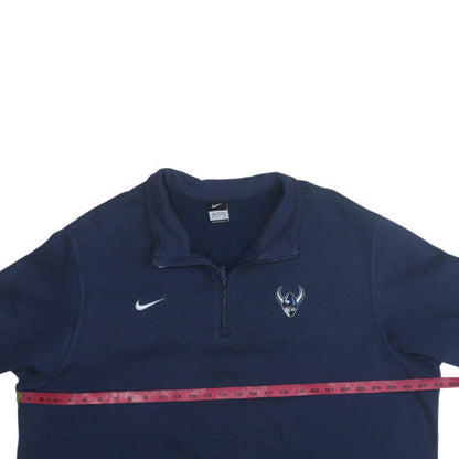 Mens UK Size 3XL Nike Blue 1/2 Zip Sweatshirt
