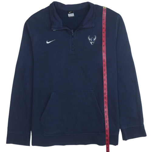 Mens UK Size 3XL Nike Blue 1/2 Zip Sweatshirt