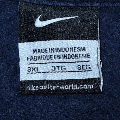 Mens UK Size 3XL Nike Blue 1/2 Zip Sweatshirt