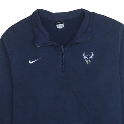 Mens UK Size 3XL Nike Blue 1/2 Zip Sweatshirt