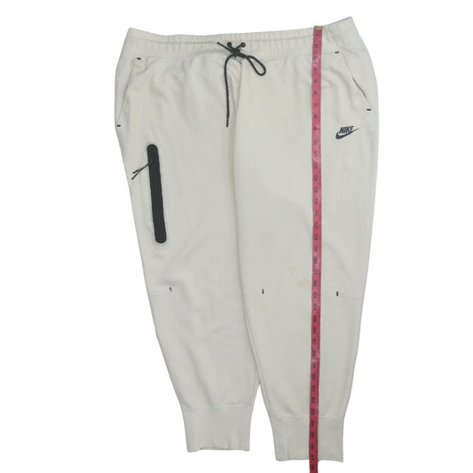 Nike Men’s Ivory Jogger Sweatpants 2XL Cotton Blend Tapered Fit