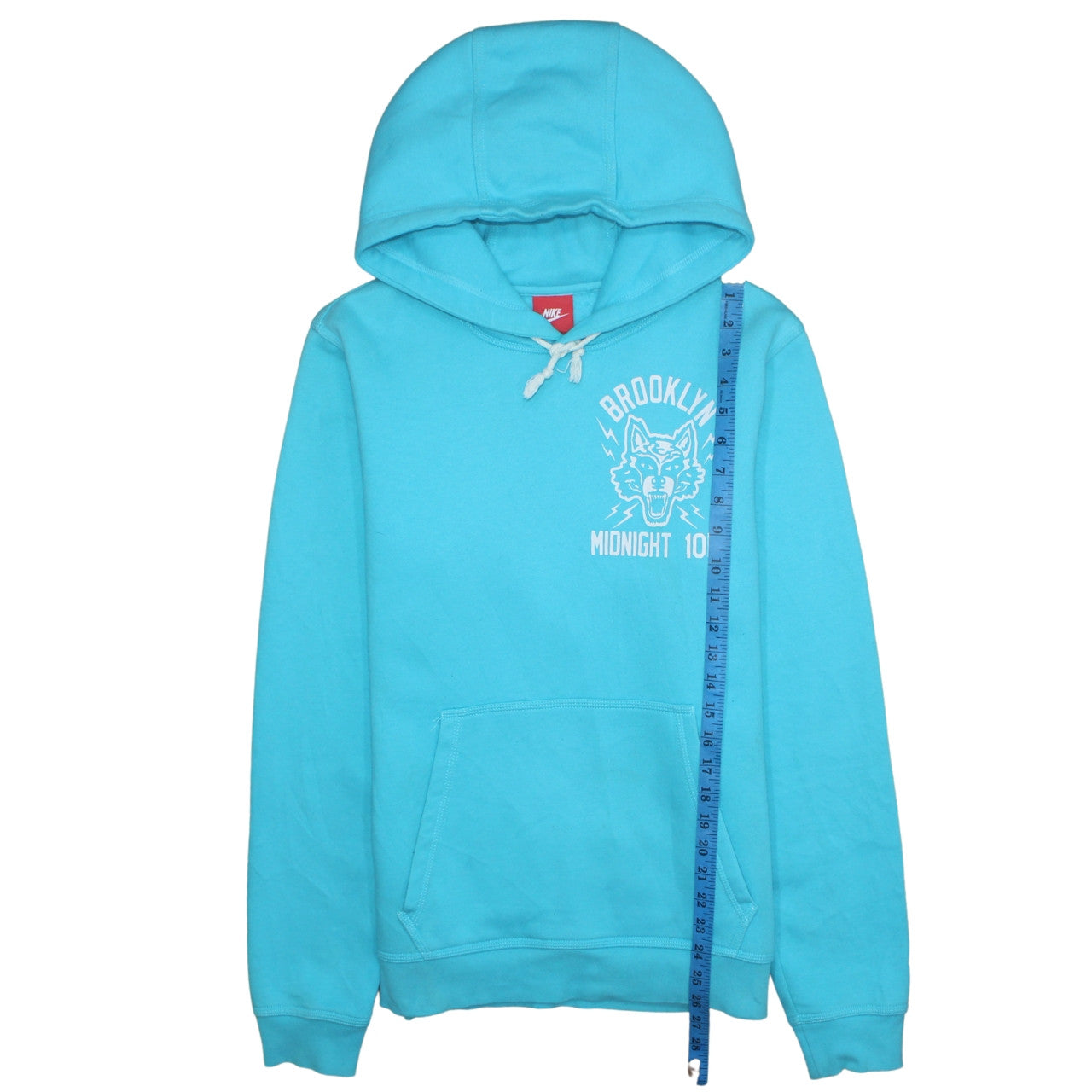 Mens UK Size S Nike Blue Pullover Hoodie