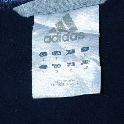 Mens UK Size S Adidas Blue Full Zip Hoodie