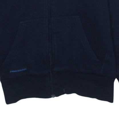 Mens UK Size S Adidas Blue Full Zip Hoodie