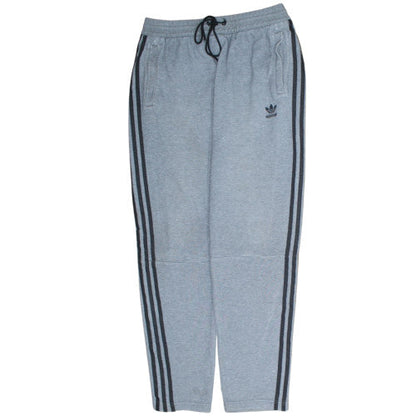 Adidas Mens Grey Track Pants L Regular Fit 3 Stripe Activewear Trousers