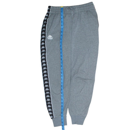 Kappa Men Grey Medium Jogger Sweatpants with Side Stripe
