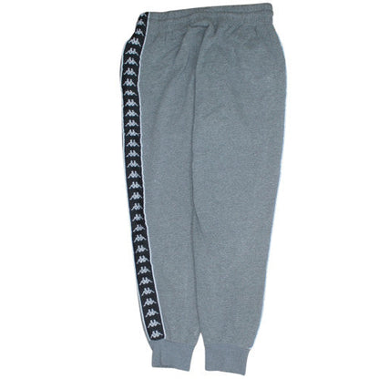 Kappa Men Grey Medium Jogger Sweatpants with Side Stripe