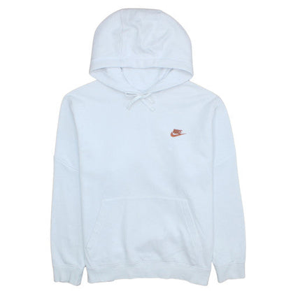 Mens UK Size L Nike White Pullover Hoodie