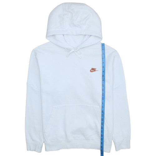 Mens UK Size L Nike White Pullover Hoodie