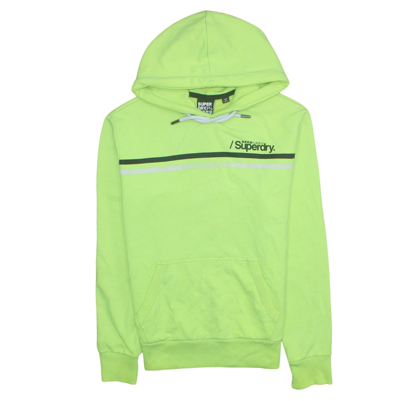 Mens UK Size S Superdry Green Pullover Hoodie