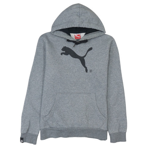 Mens UK Size M Puma Grey Pullover Hoodie