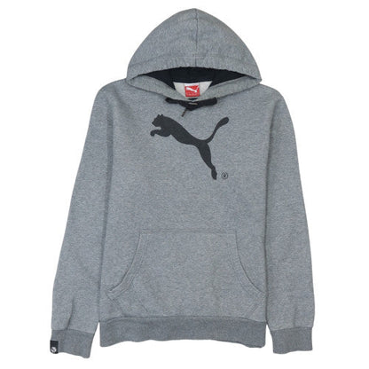 Mens UK Size M Puma Grey Pullover Hoodie