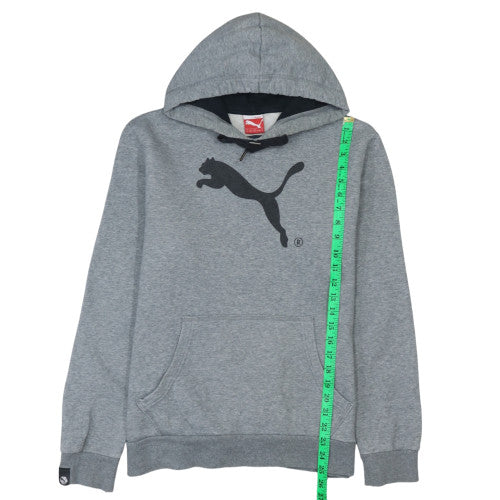 Mens UK Size M Puma Grey Pullover Hoodie