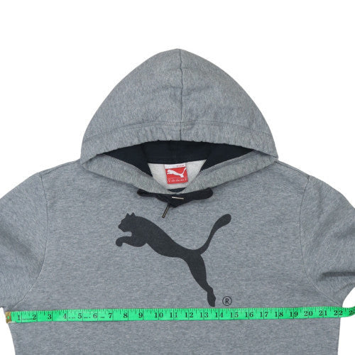 Mens UK Size M Puma Grey Pullover Hoodie