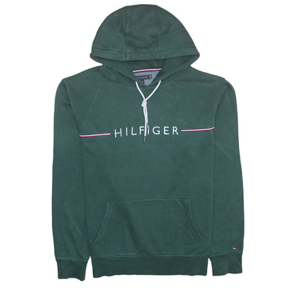 Mens UK Size 2XL Tommy Hilfiger Green Pullover Hoodie