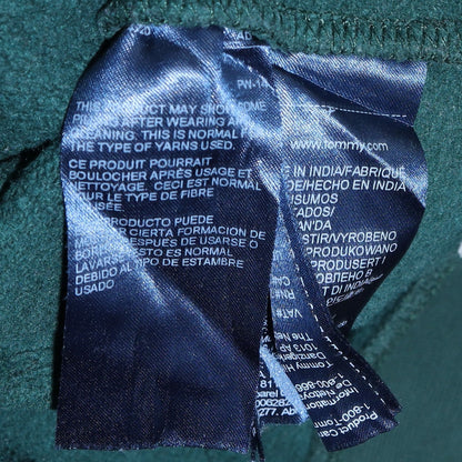 Mens UK Size 2XL Tommy Hilfiger Green Pullover Hoodie