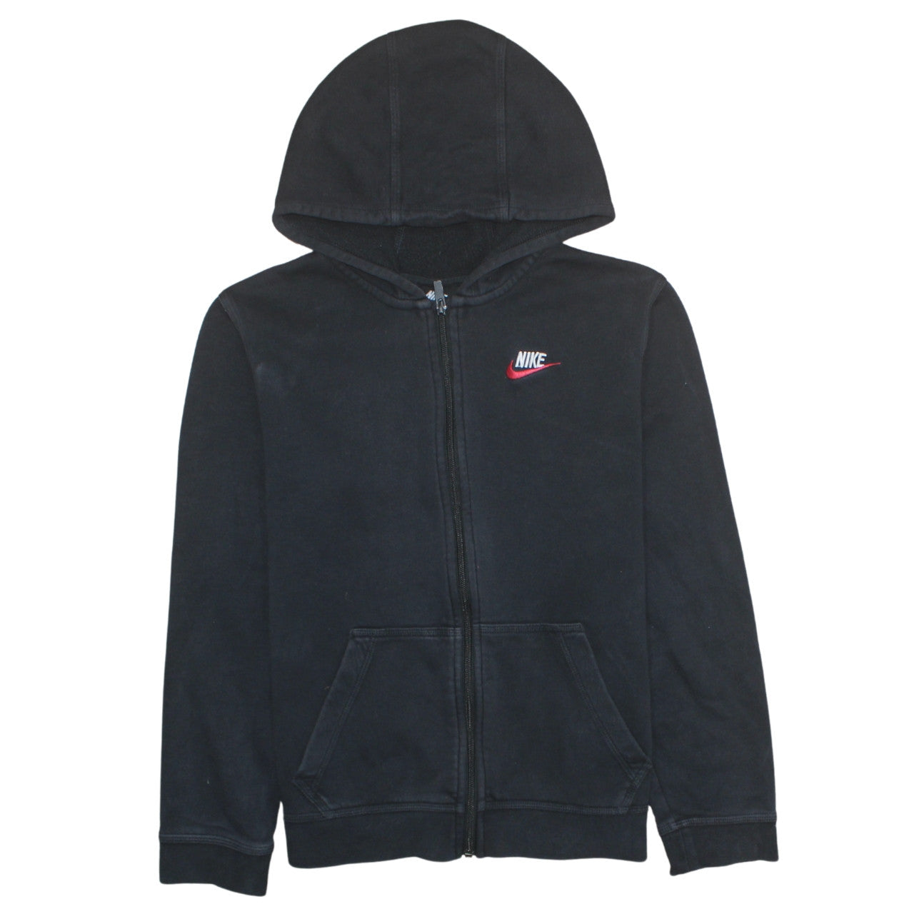 Teens UK Size XL Nike Black Full Zip Hoodie