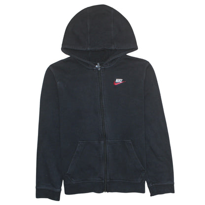 Teens UK Size XL Nike Black Full Zip Hoodie