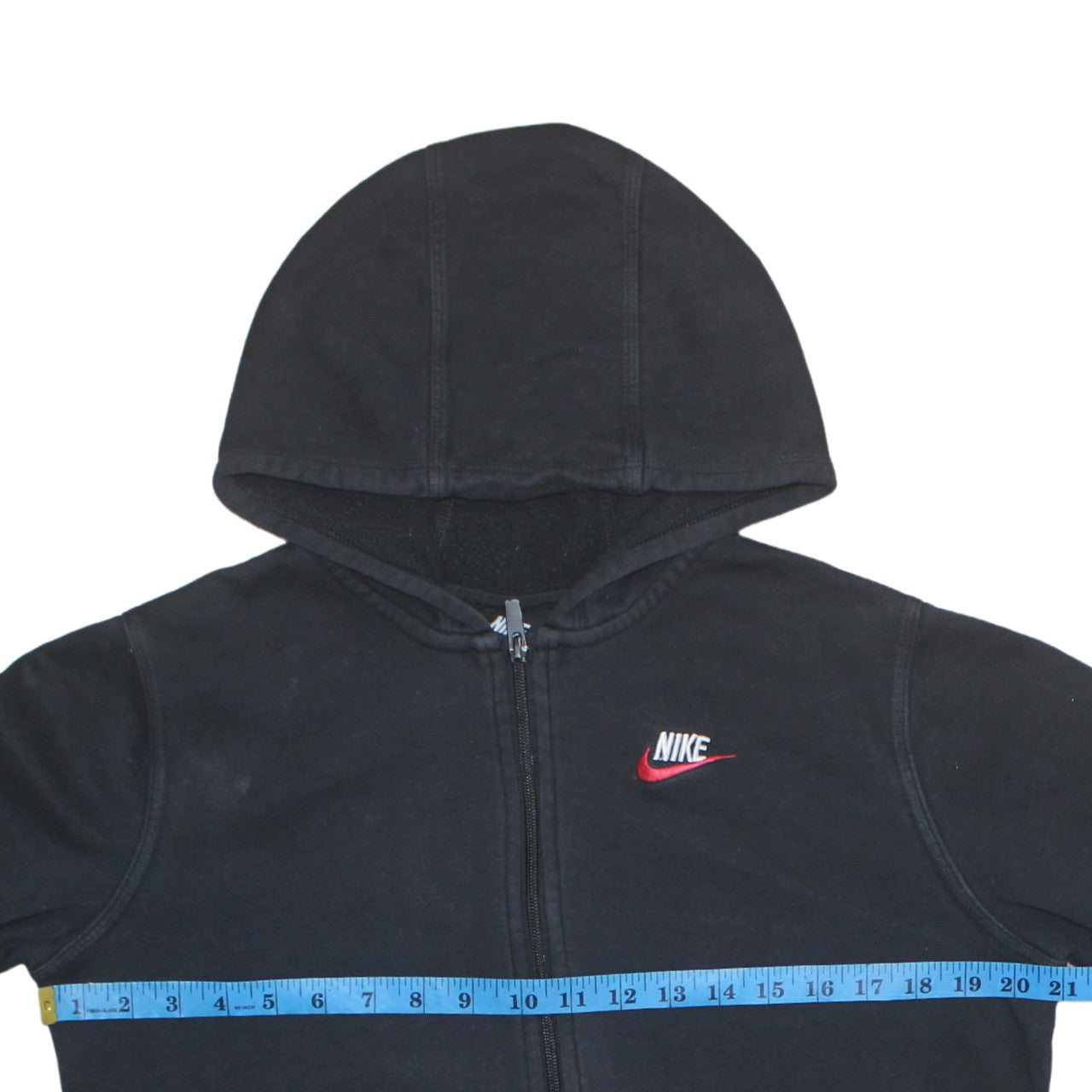 Teens UK Size XL Nike Black Full Zip Hoodie