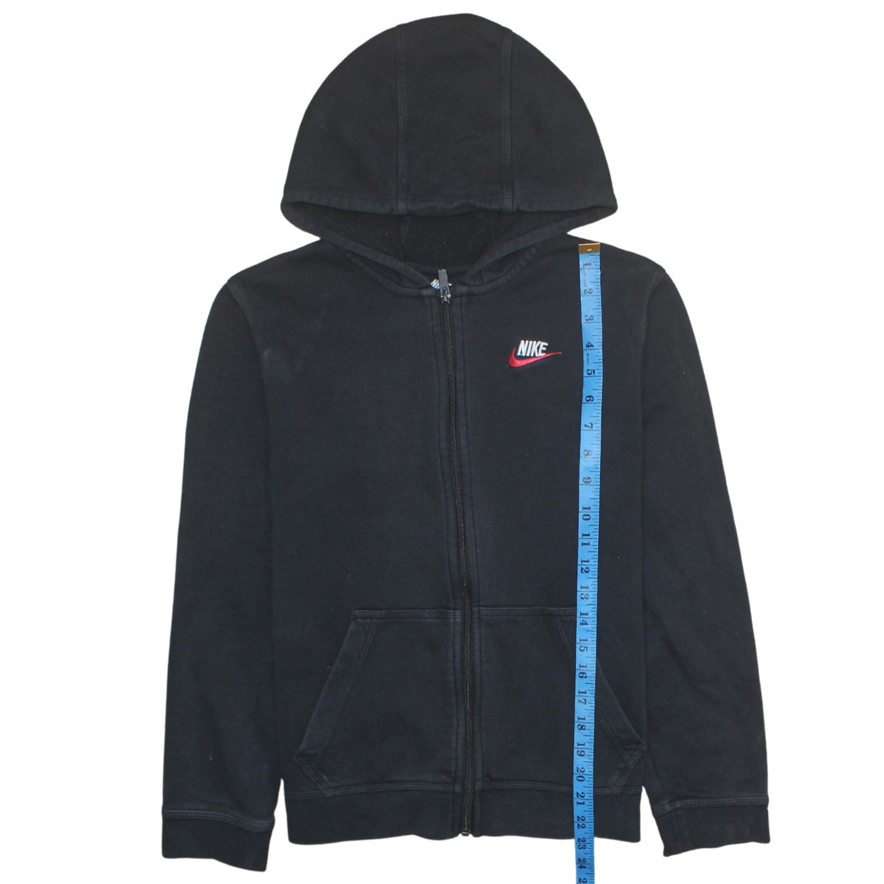 Teens UK Size XL Nike Black Full Zip Hoodie
