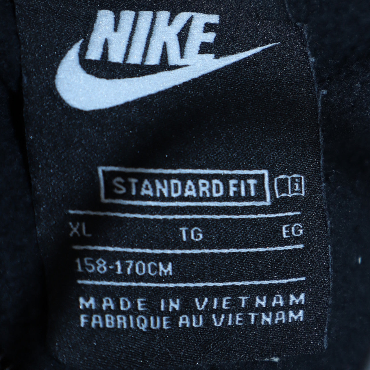 Teens UK Size XL Nike Black Full Zip Hoodie