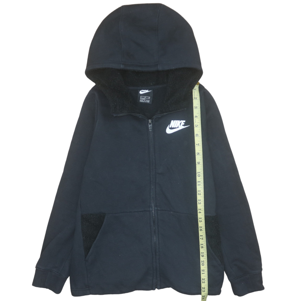 Teens UK Size XL Nike Black Full Zip Hoodie