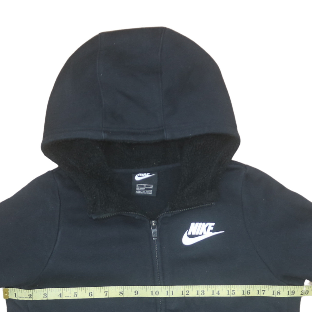 Teens UK Size XL Nike Black Full Zip Hoodie