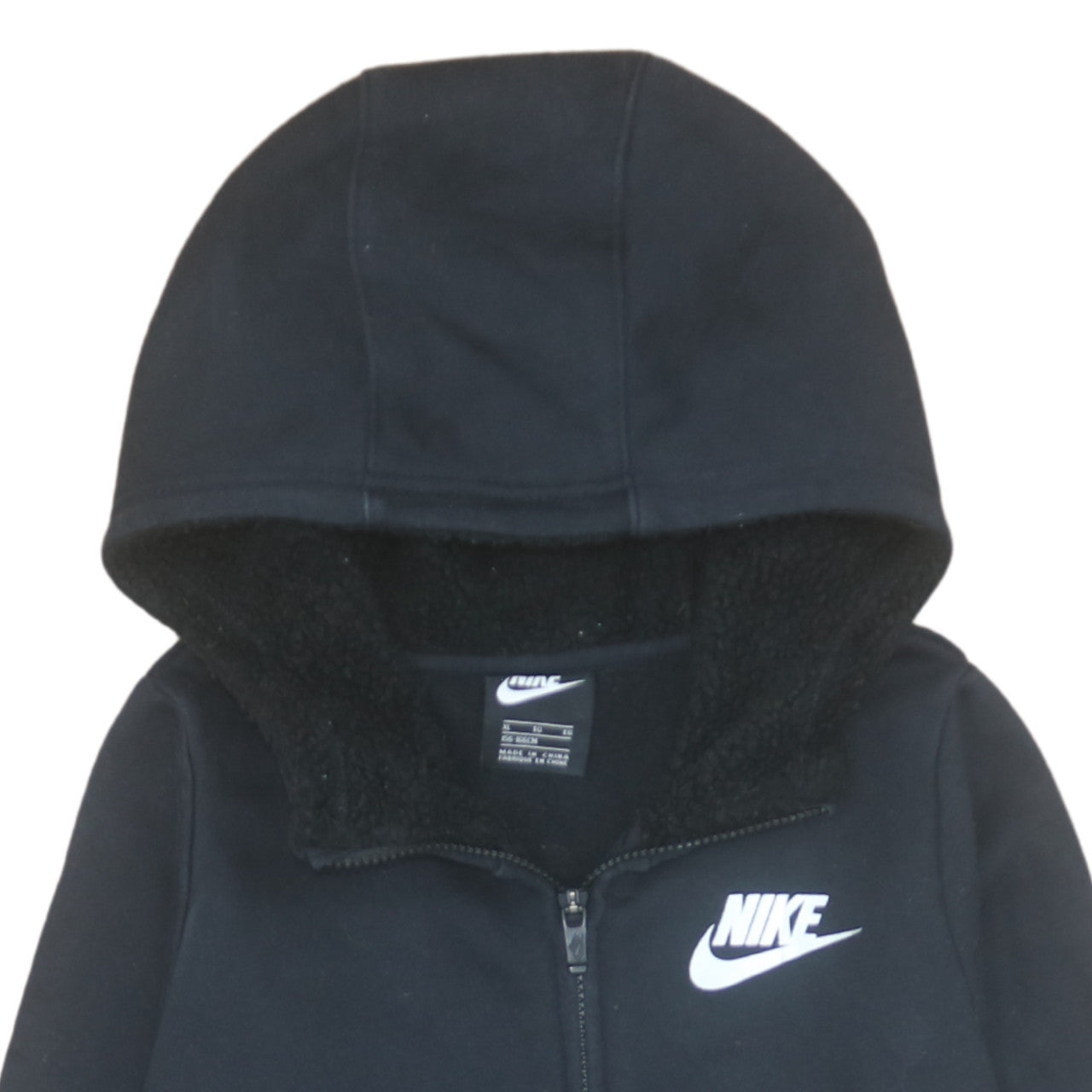 Teens UK Size XL Nike Black Full Zip Hoodie
