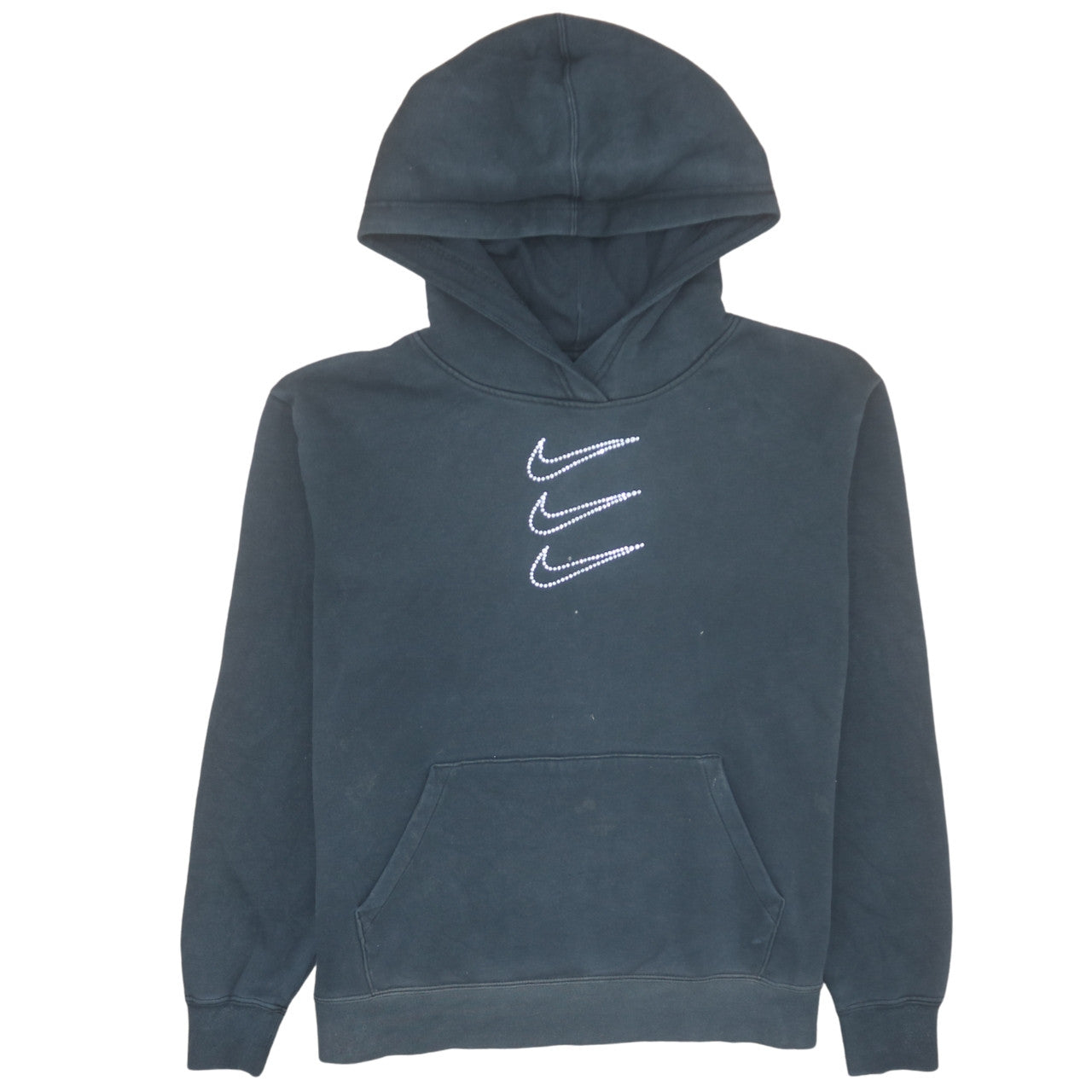 Womens UK Size M Nike Black Pullover Hoodie