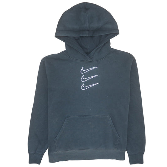 Womens UK Size M Nike Black Pullover Hoodie