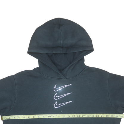 Womens UK Size M Nike Black Pullover Hoodie