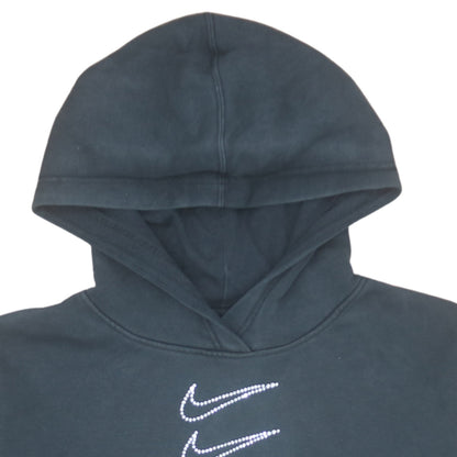 Womens UK Size M Nike Black Pullover Hoodie
