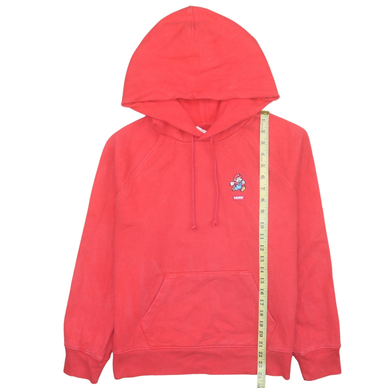 Mens UK Size S Levi's Red Pullover Hoodie