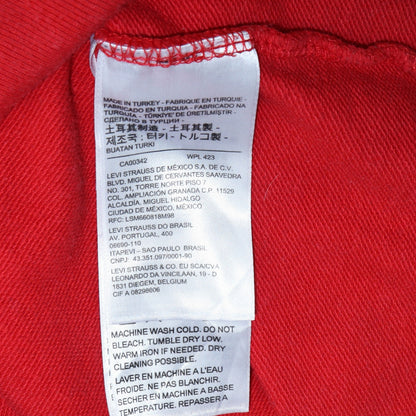 Mens UK Size S Levi's Red Pullover Hoodie