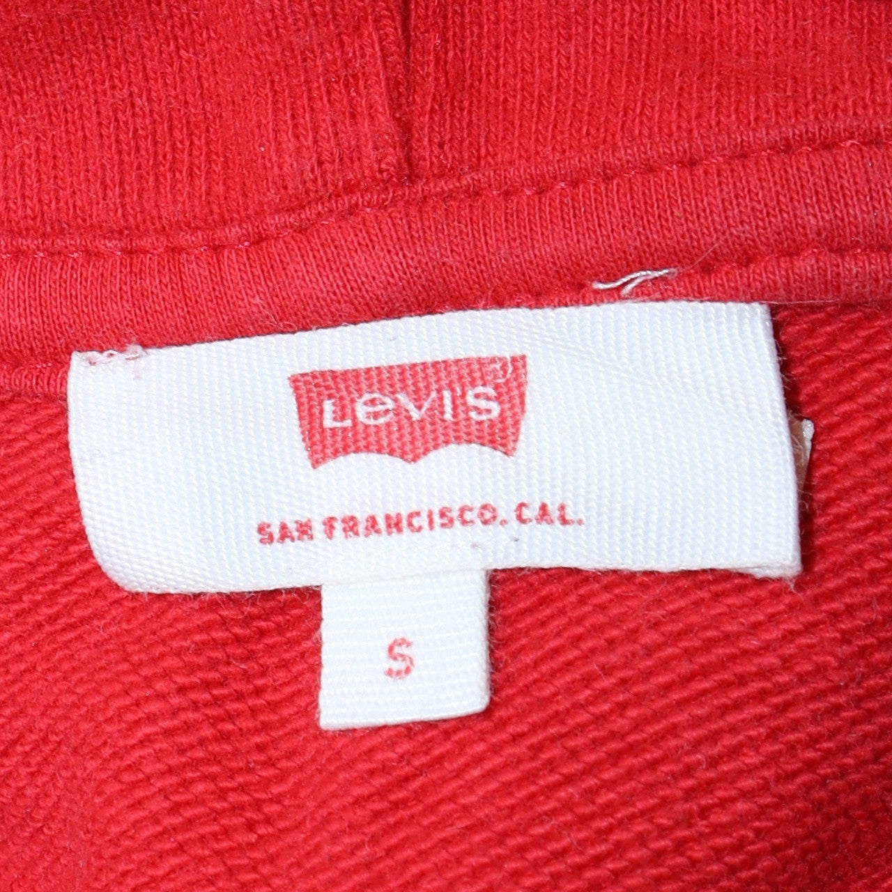 Mens UK Size S Levi's Red Pullover Hoodie