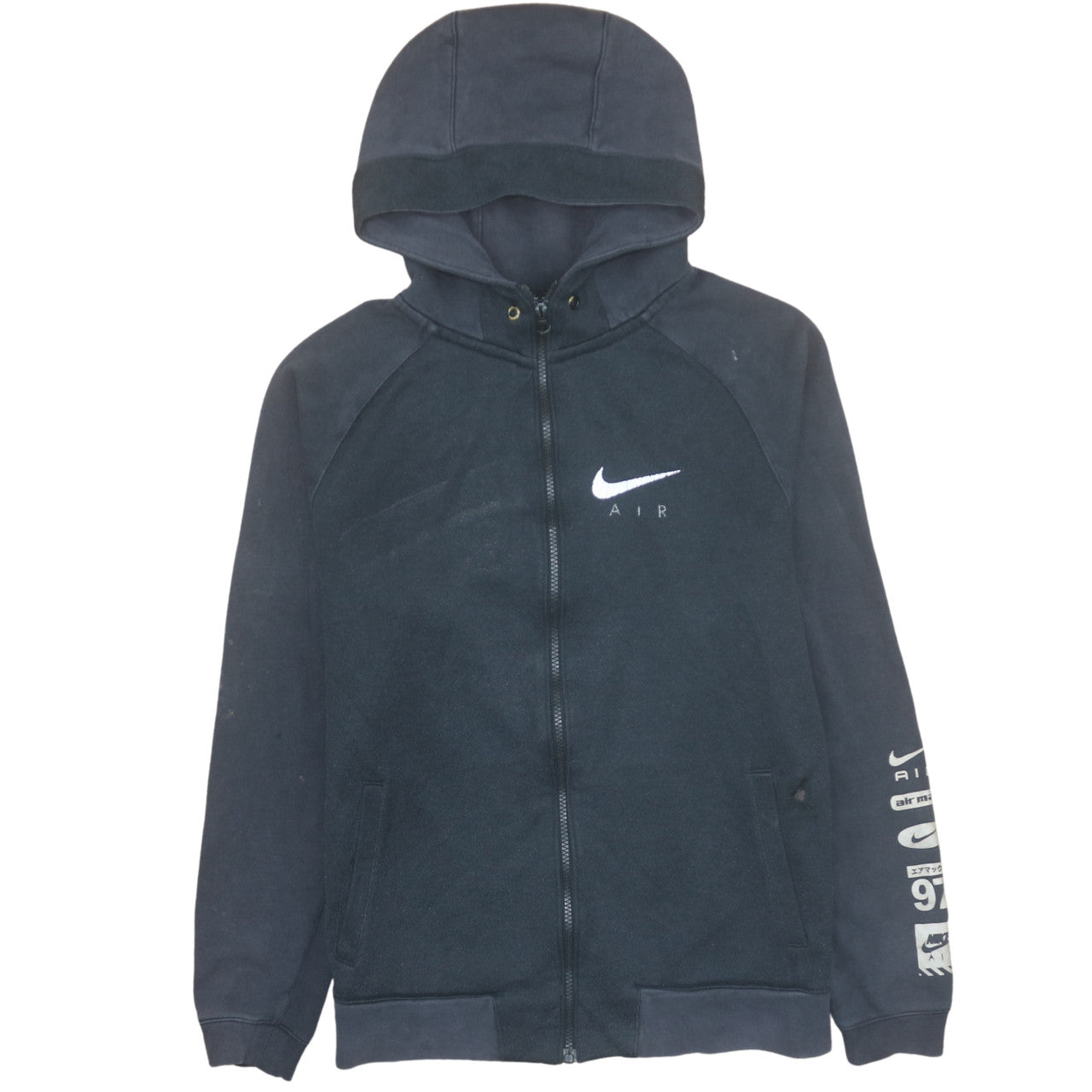 Mens UK Size M Nike Black Full Zip Hoodie