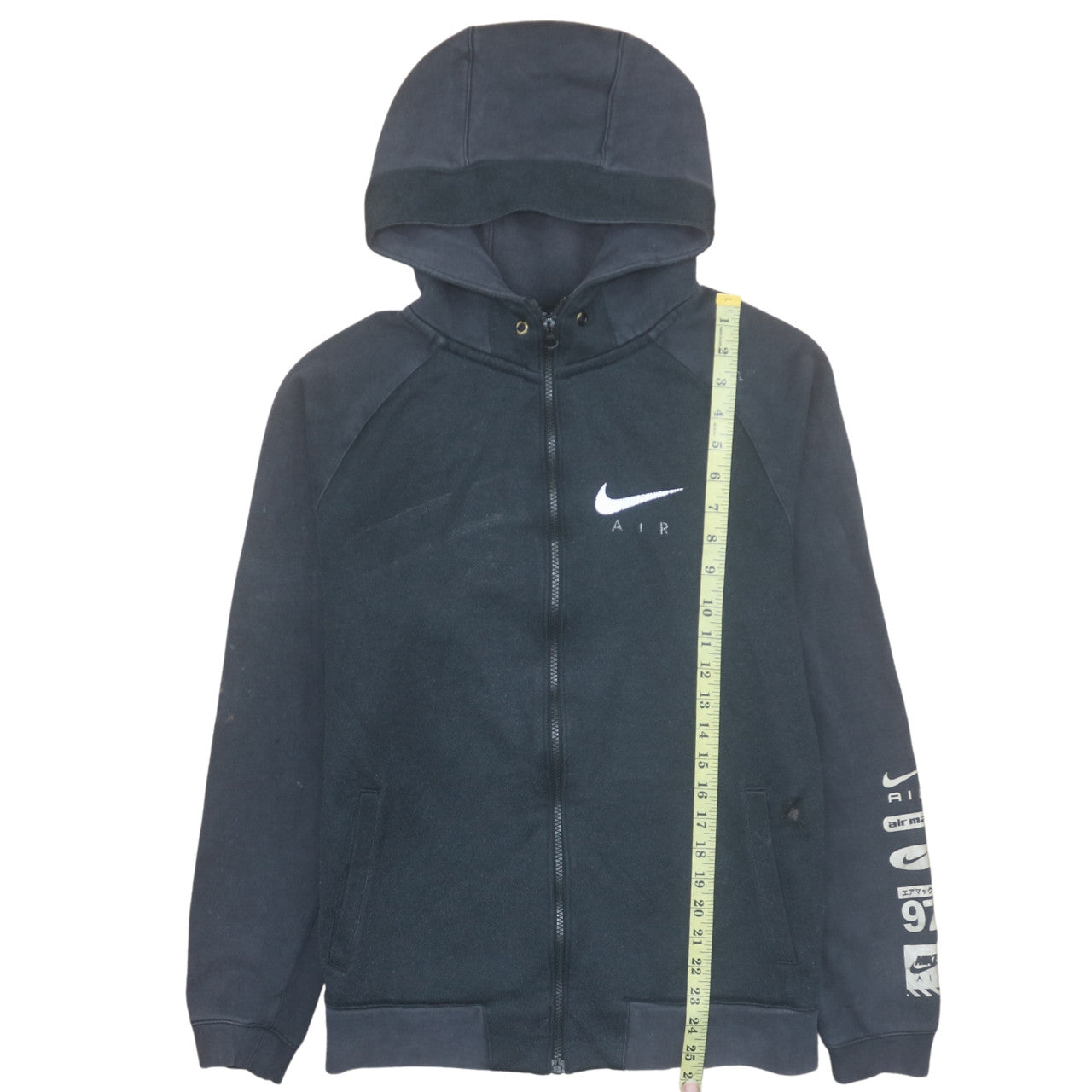 Mens UK Size M Nike Black Full Zip Hoodie
