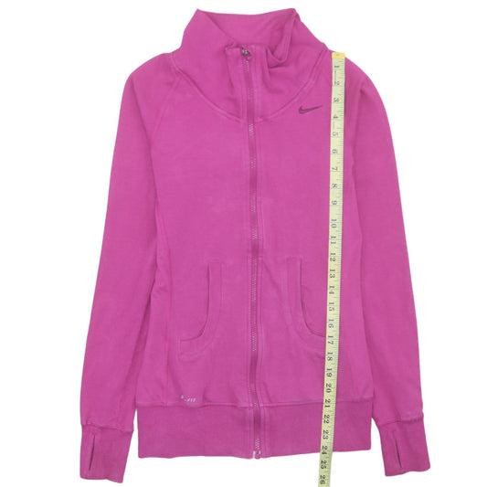 Womens UK Size XS Nike Pink Full Zip Sweatshirt