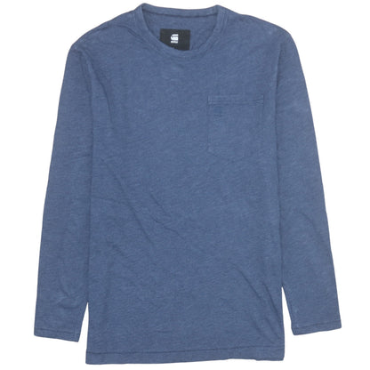 Mens UK Size L G-Star RAW Blue Pullover Sweatshirt