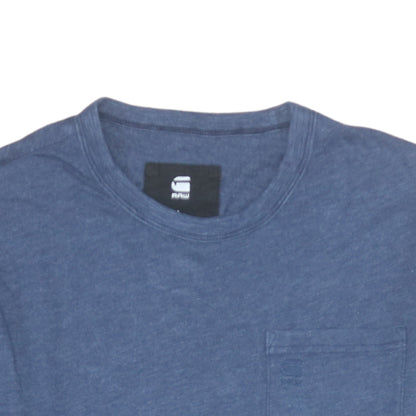 Mens UK Size L G-Star RAW Blue Pullover Sweatshirt