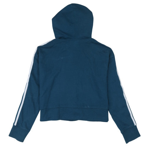 Womens UK Size 10 Adidas Blue Pullover Hoodie
