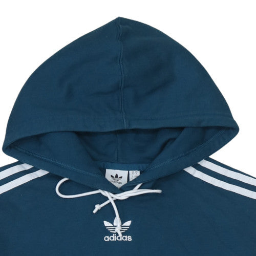 Womens UK Size 10 Adidas Blue Pullover Hoodie