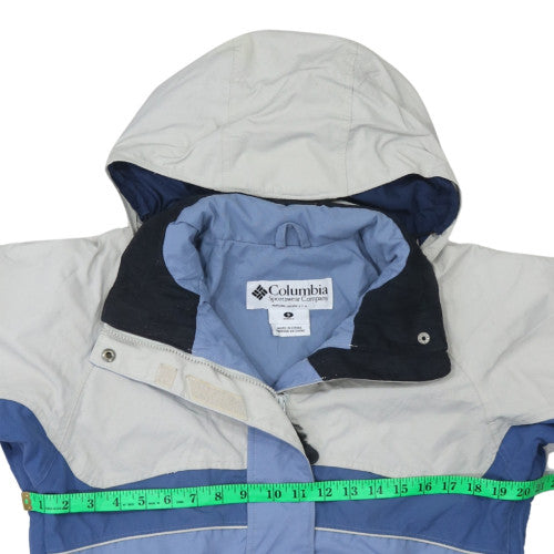 Columbia Women’s Blue Hooded Waterproof Ski Jacket Size S
