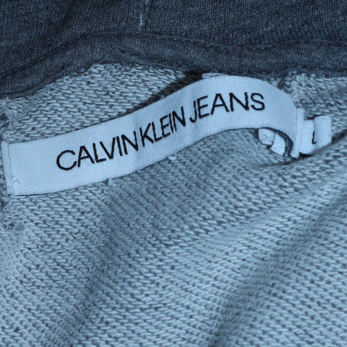 Mens UK Size M Calvin Klein Jeans Grey Full Zip Hoodie
