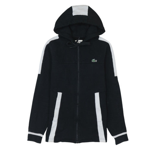 Mens UK Size XS Lacoste Black Full Zip Hoodie