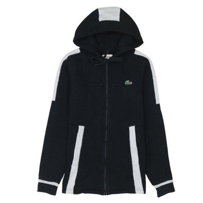 Mens UK Size XS Lacoste Black Full Zip Hoodie